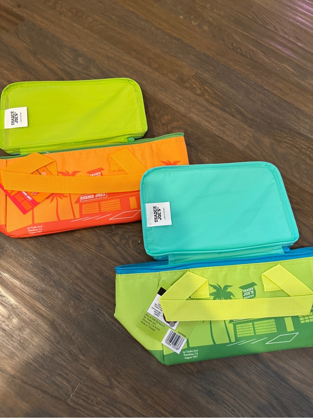 Bundle of 2 trader joes mini insulated bags mini size